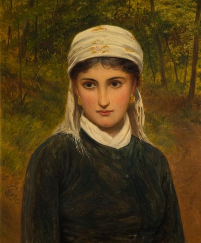 An Italian Lady, 1882 by Charles Sillem Lidderdale
